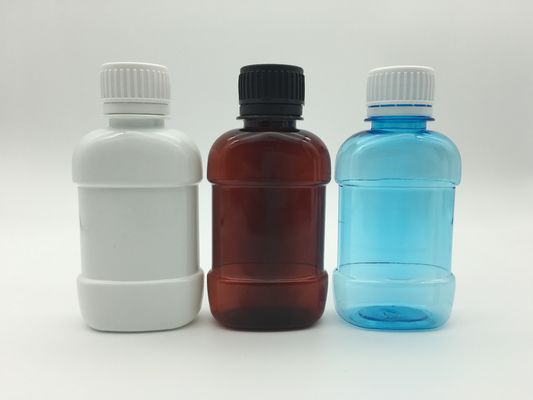 Plastik PE Pembe Mini Gargara Şişeleri Düz 250ml