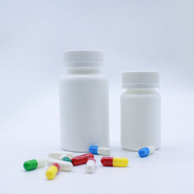 PE 100ml Küçük Plastik İlaç Şişeleri Geniş Ağızlı Sıcak Damgalama